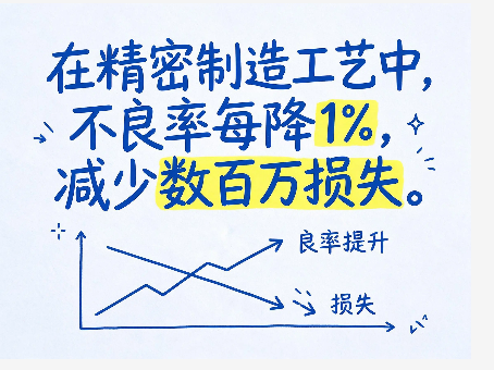 转：在精密制造工艺中，不良率每降1%减少数百万损失